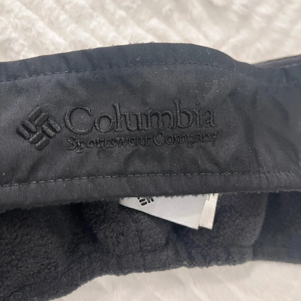 Columbia Black Fleece Lined Ear Warmer Headband Unisex S/M‎ ear muff